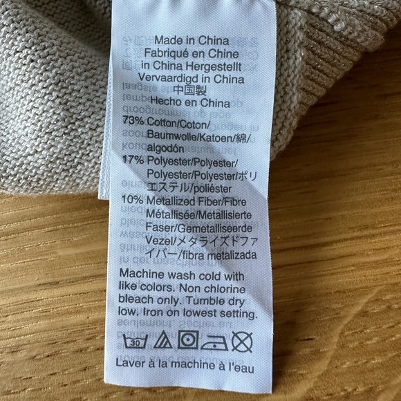 JCrew Crewcuts Girls Gold Lamé Cardigan 14 Years - Picture 5 of 7